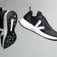 A black version of the shoe
